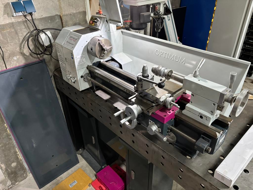 Optimum D240 x 500G draaibank, Ophalen, Zo goed als nieuw, Metaaldraaibank