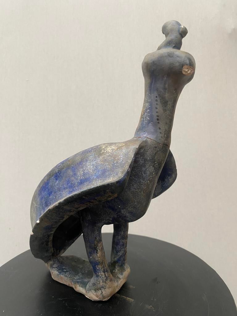 Bodemvondst Middeleeuws aardewerk vogel ca. 11e–13e eeuw, Antiek en Kunst, Antiek | Keramiek en Aardewerk, Ophalen of Verzenden