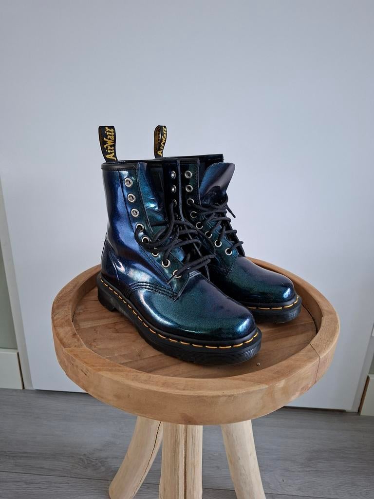 Dr Martens blauw metallic mt 36, Ophalen of Verzenden, Blauw