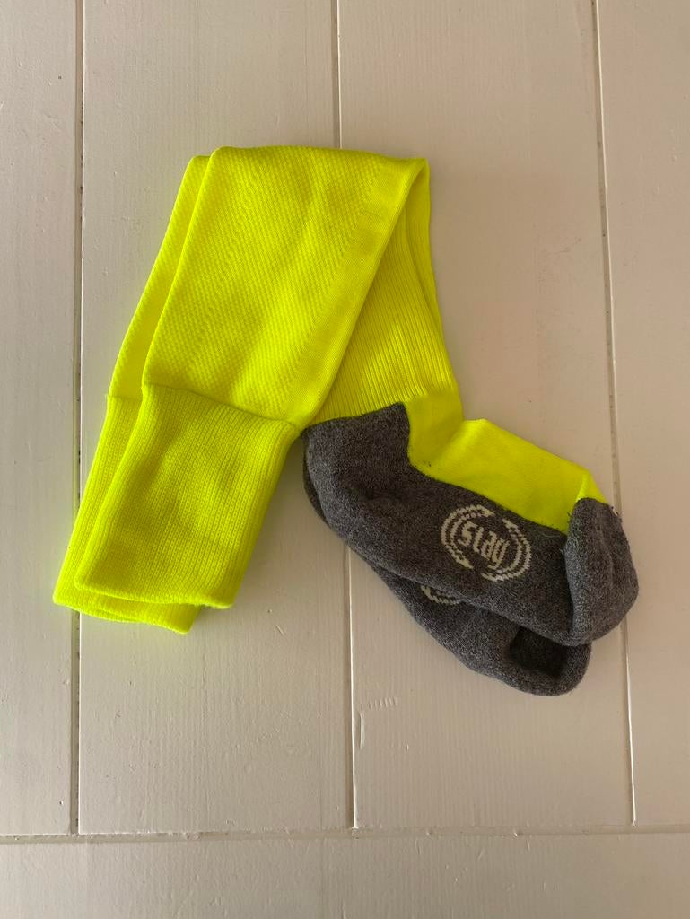 Neon gele hockey sokken van Stag (maat 36-40), Sport en Fitness, Hockey, Ophalen of Verzenden, Gebruikt, Kleding