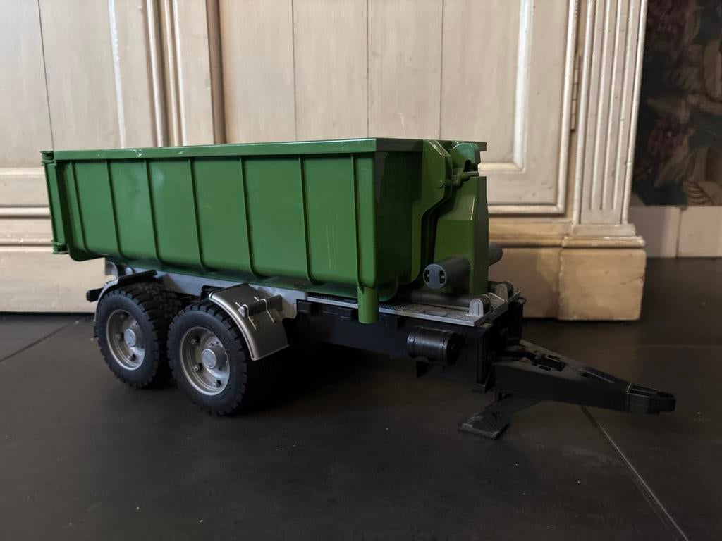 Bruder roll-off container trailer aanhangwagen, Ophalen, Zo goed als nieuw