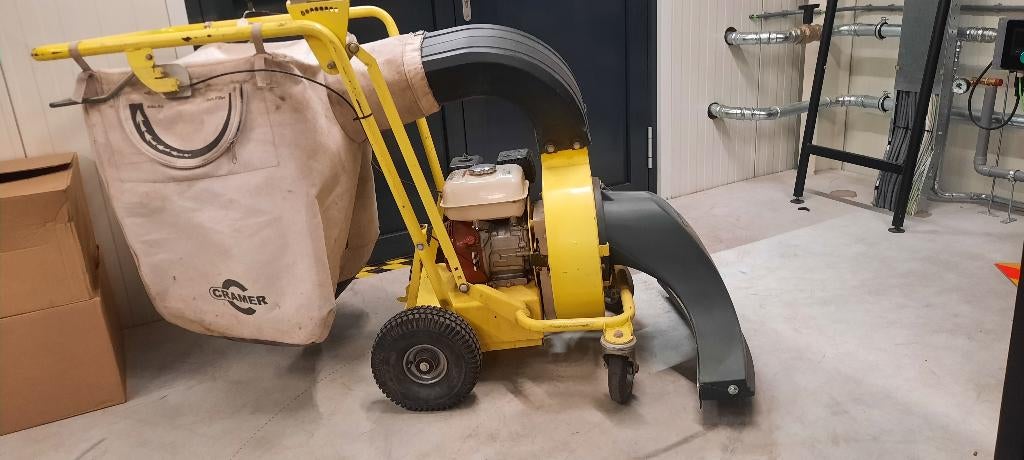 Cramer 5000 benzine  bladzuiger, stofzuiger, grofvuilzuiger, Tuin en Terras, Bladblazers, Ophalen, Benzine, Met opvangzak, Gebruikt