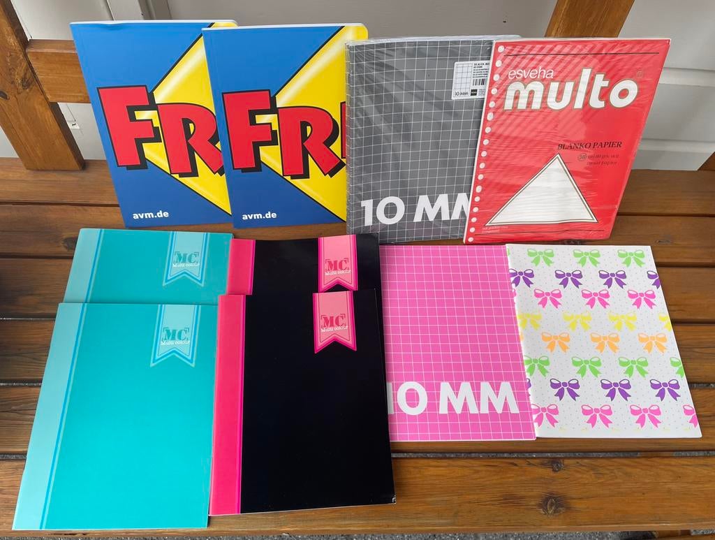 A5 schriften gelinieerd geruit | schrijfwaren school, Diversen, Ophalen of Verzenden