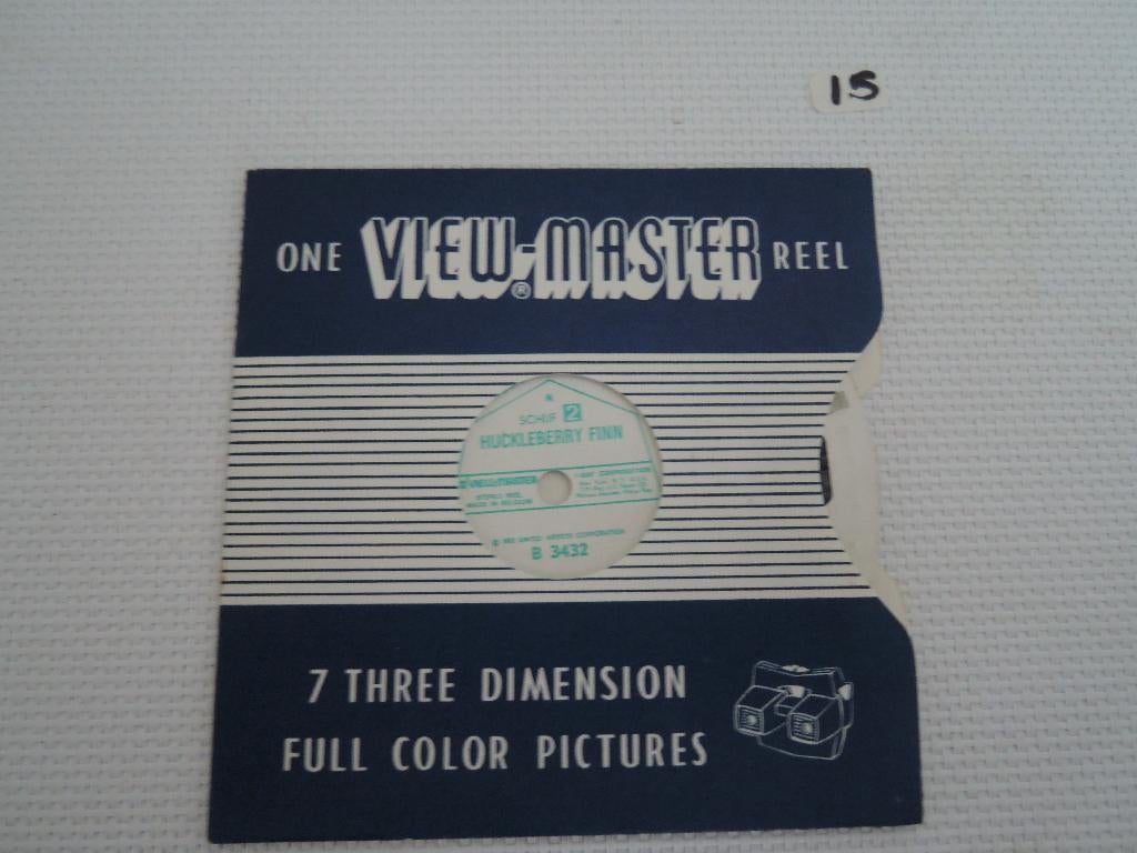 Viewmaster schijfje van Huckleberry Finn, Ophalen of Verzenden, Gebruikt