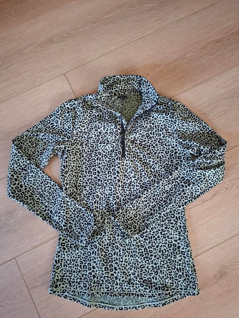 Ski pully dames Protest maat xs 34 Groen panter, Ophalen of Verzenden, Zo goed als nieuw, Maat 34 (XS) of kleiner