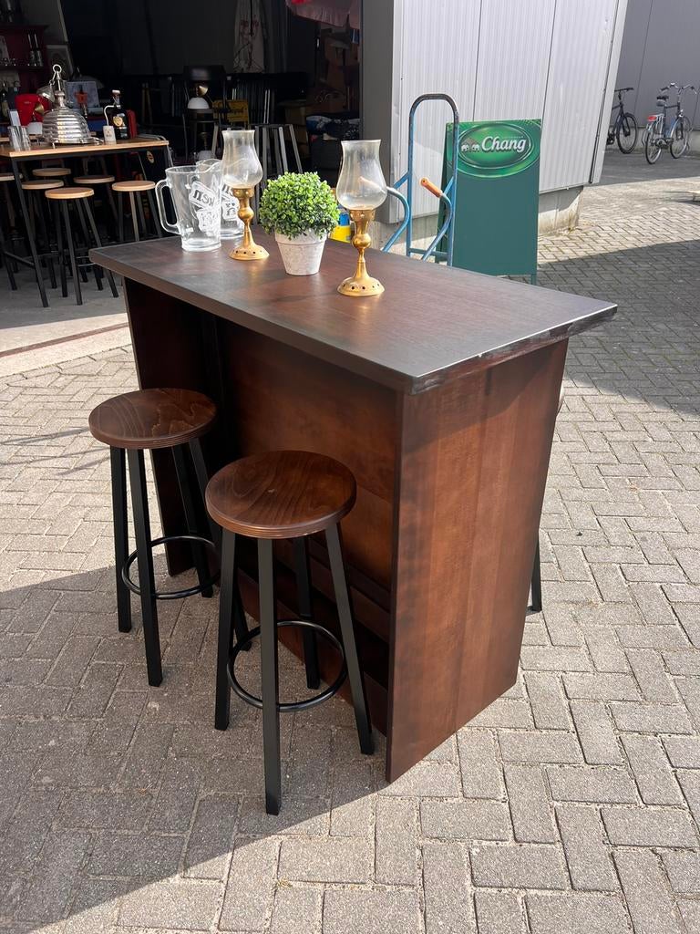 Statafels 125x60 cm hangtafel biertafel café bar kroeg, Ophalen of Verzenden, Zo goed als nieuw