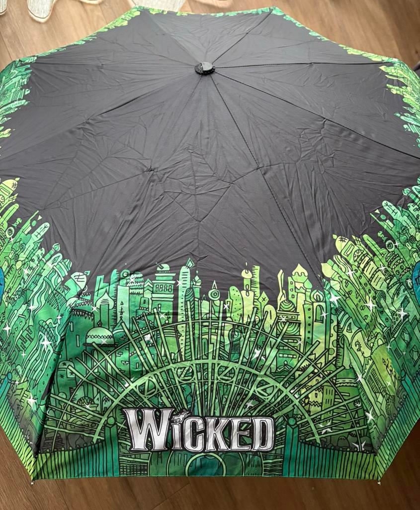 Paraplu Wicked the musical Emerald City, Ophalen of Verzenden, Nieuw
