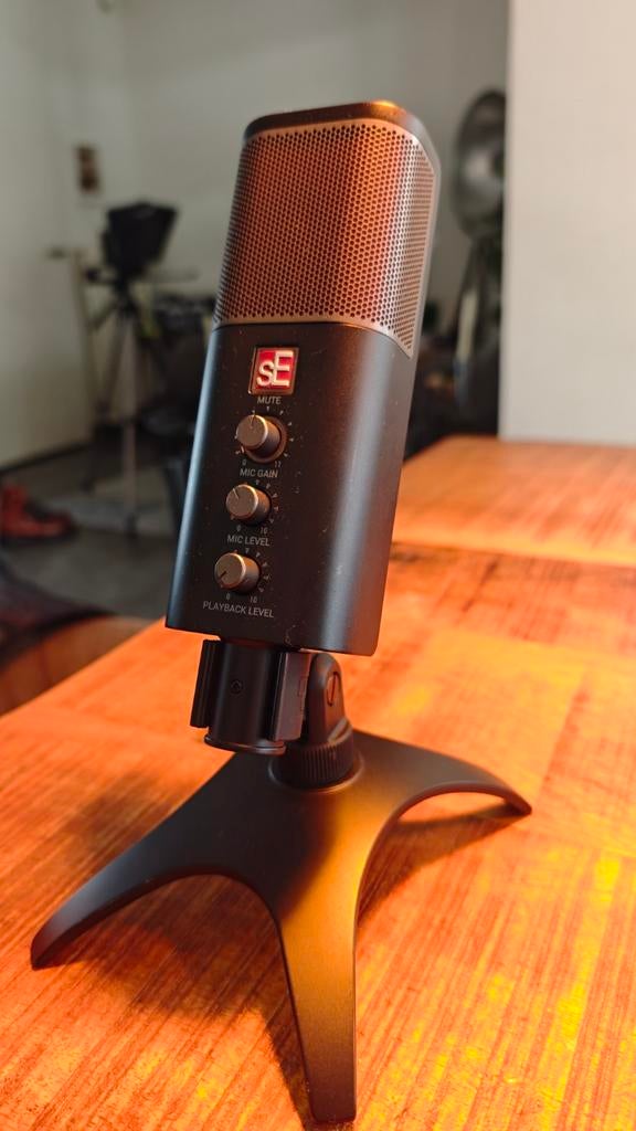 SE Professionele USB-C Studiomicrofoon - Compleet met doos, Muziek en Instrumenten, Ophalen of Verzenden, Zo goed als nieuw, Studiomicrofoon