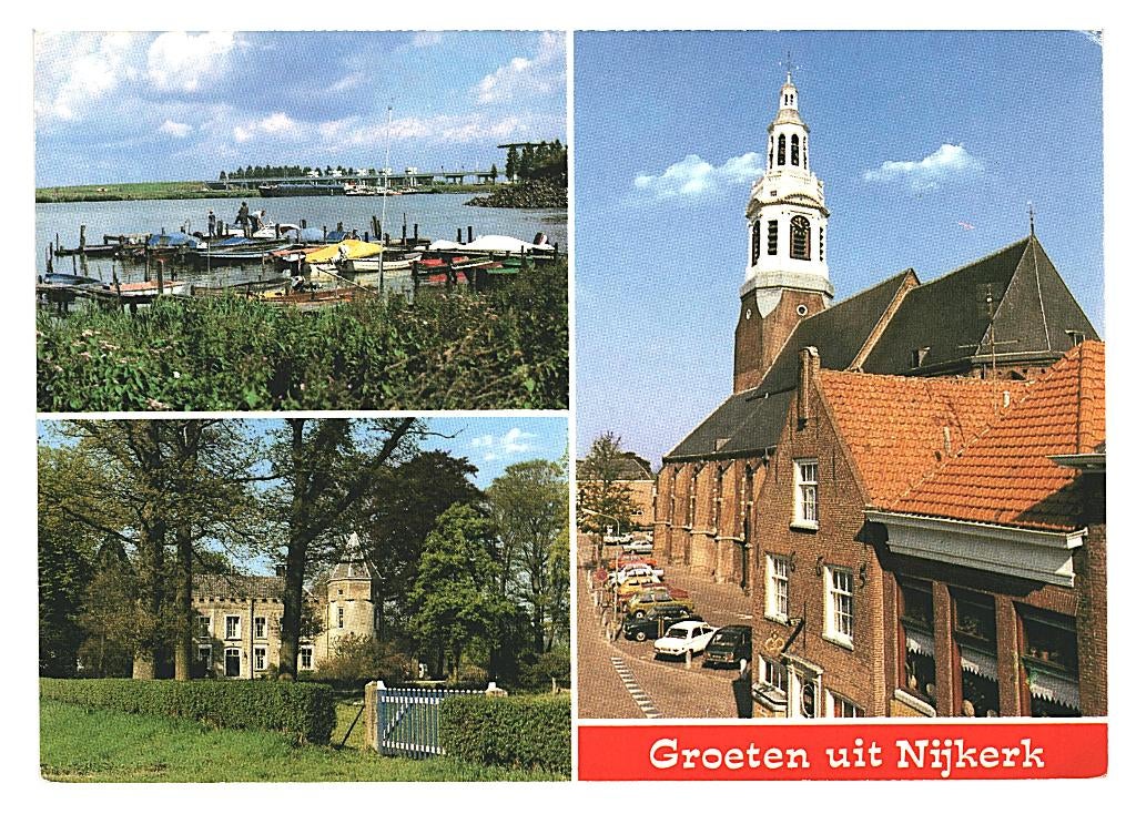39393 Nijkerk 383 Gld Nette oude kaart Onbeschreven, Ophalen of Verzenden, 1980 tot heden, Ongelopen, Gelderland