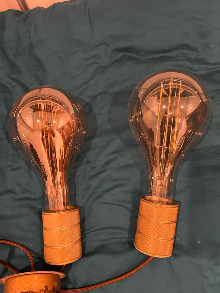 Calex Splash lampen met retro pendels, Huis en Inrichting, Lampen | Hanglampen, Zo goed als nieuw, Minder dan 50 cm, Glas, Ophalen