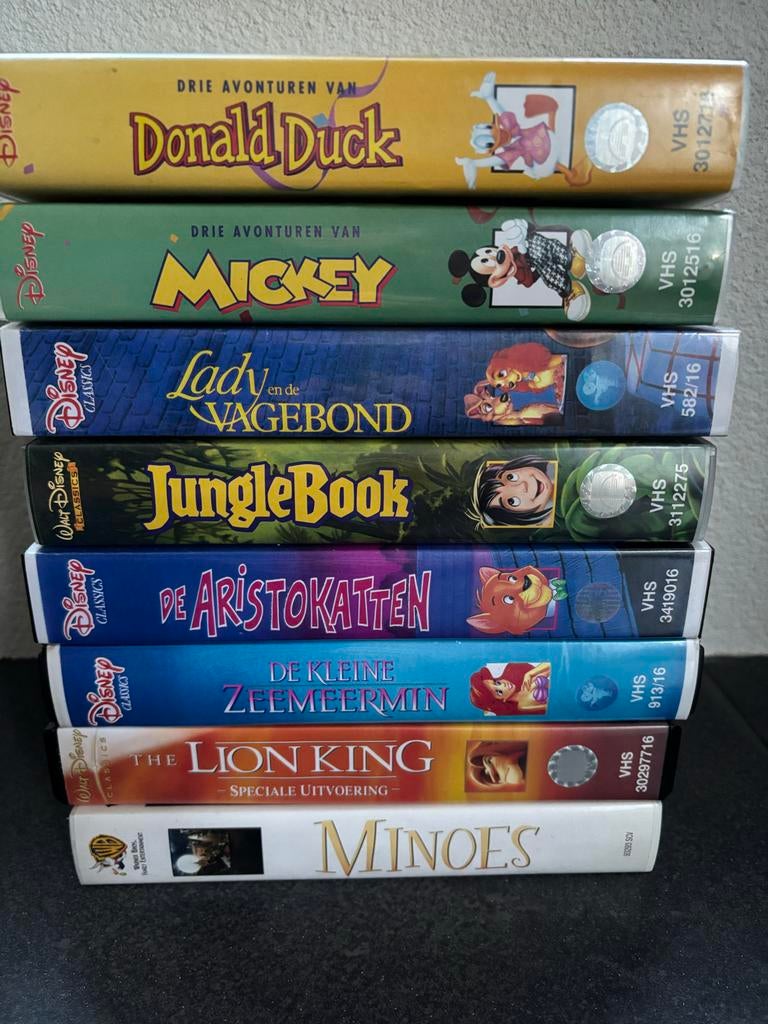 8 Disney VHS Video Banden - Kinderen, Ophalen, Gebruikt, Tekenfilm, Alle leeftijden