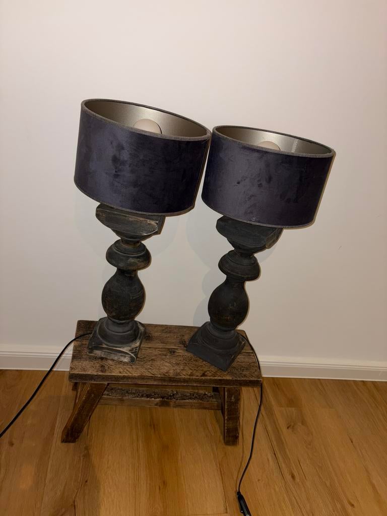 Vensterbank lampen, Ophalen, Zo goed als nieuw, Hout, Minder dan 100 cm