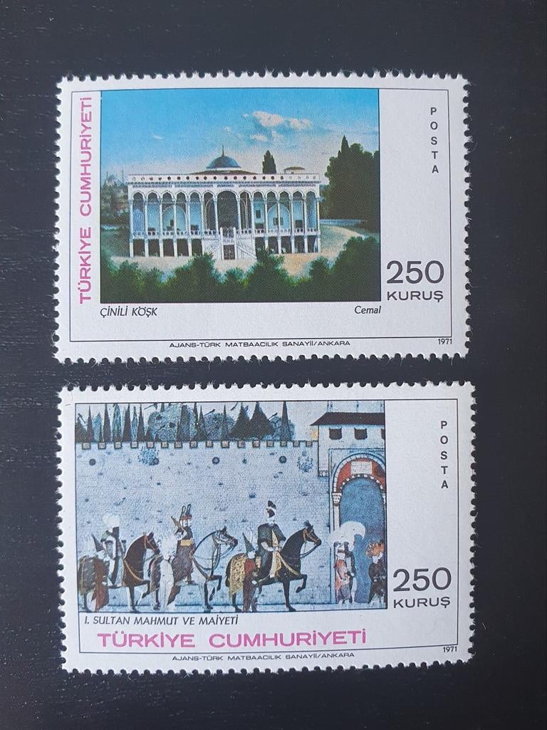 Turkije 1971 Kunst Schilderijen Michel 2244-2245 postfris, Verzenden, Overige landen, Postfris