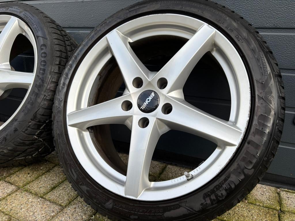 18 inch BMW 3 serie F30 F31 5x120 winterbanden, 18 inch, Gebruikt, ., Banden en Velgen