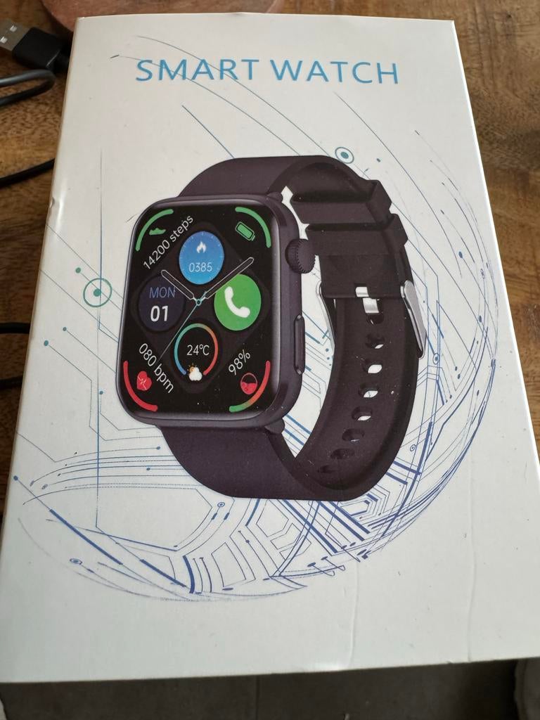 Nieuwe Smartwatch - Goud + Roze Band - Lange Batterijduur!, Afstand, Nieuw, Ophalen of Verzenden, Waterdicht