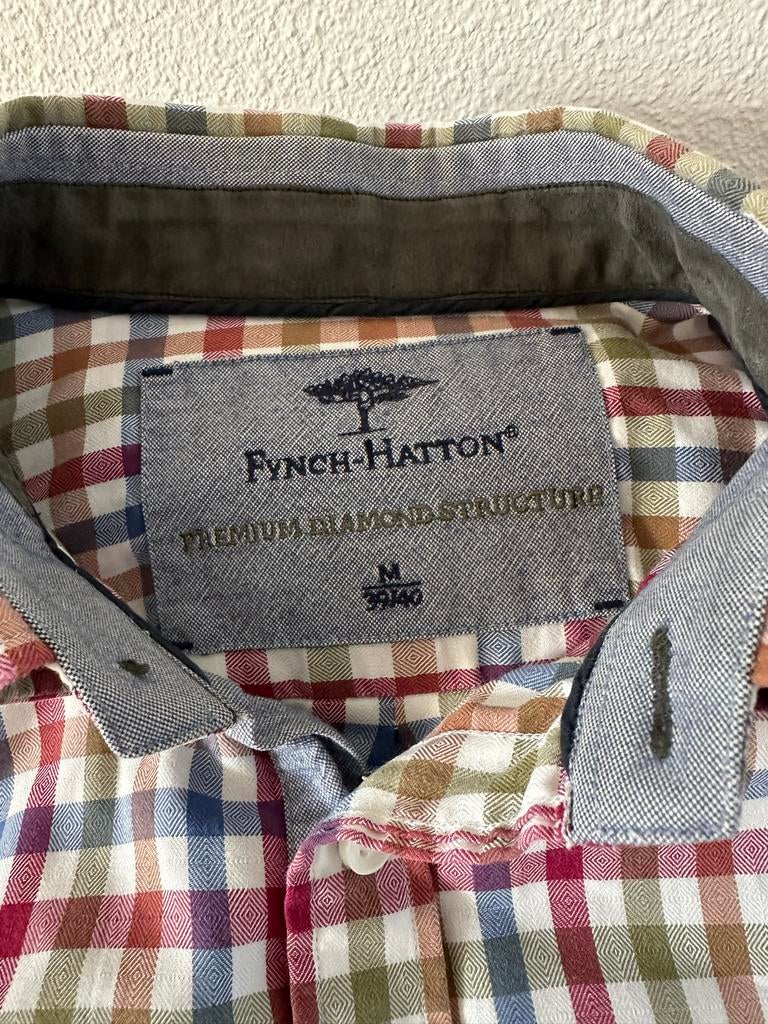 FYNCH HATTON shirt mt M, Ophalen of Verzenden, Zo goed als nieuw, Overige kleuren, Halswijdte 39/40 (M)