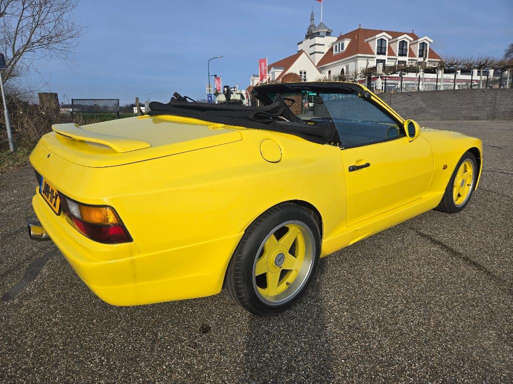 Porsche 944 Cabrio Bieber Breitbau tuning250PK BELASTINGVRIJ, Auto's, Achterwielaandrijving, Zwart, Cabriolet, 4 stoelen