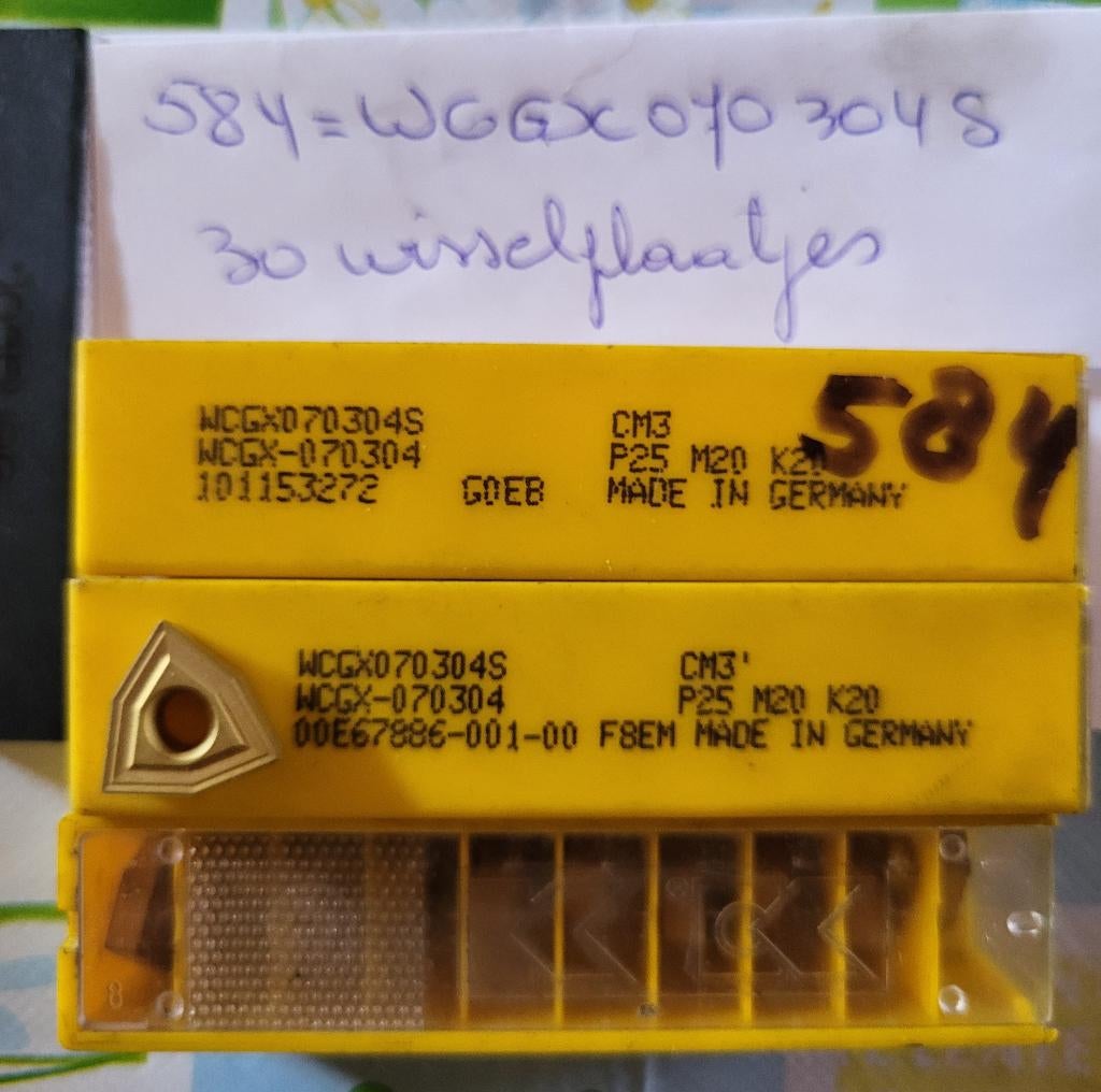 beitelplaatjes, Doe-het-zelf en Verbouw, Draaibanken, Ophalen of Verzenden, Nieuw, Metaaldraaibank