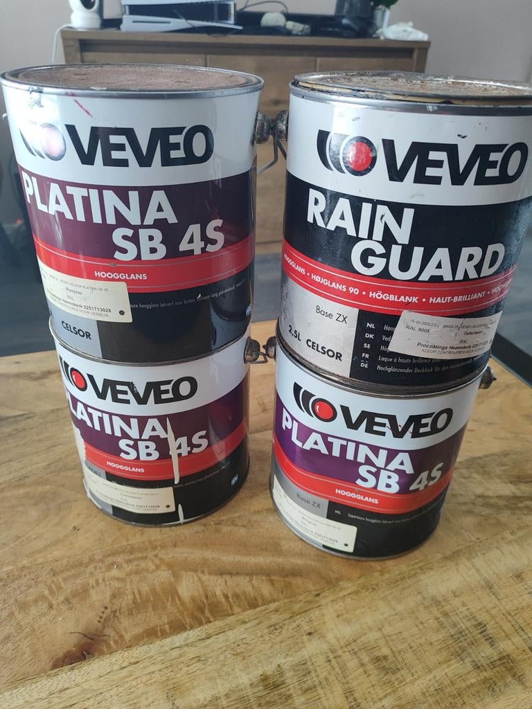 Veveo platina SB 4s - Rainguard - Potten met verf, Ophalen, Wit, Minder dan 5 liter, Verf