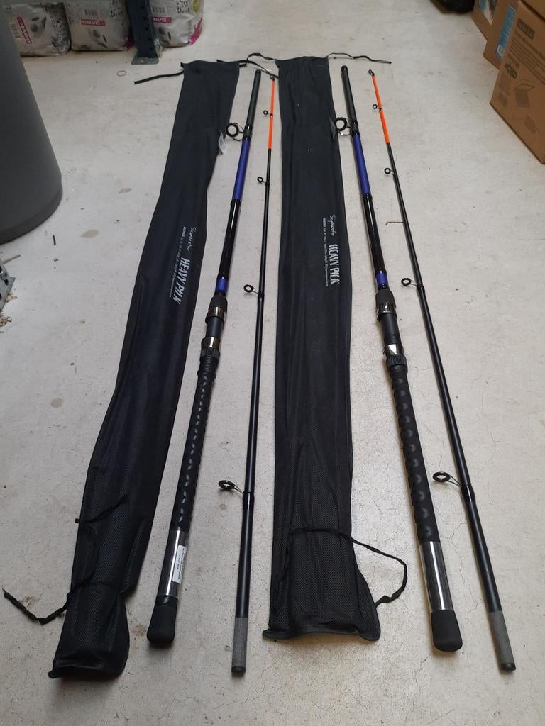 2 Saenger Skymaster Pilk Werphengels 2.70m 80-300gram, Watersport en Boten, Duitsland, Nieuw, Ophalen of Verzenden, Saenger