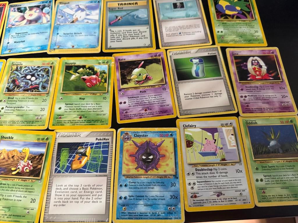 Lotje WOTC Base Set/fossil Pokémon kaarten inc 3 Holo (& 1st, Ophalen of Verzenden, Gebruikt, Meerdere kaarten