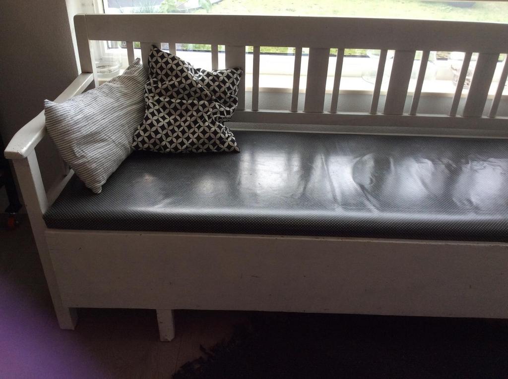 Houten klepbank, Huis en Inrichting, Banken | Bankstellen, Ophalen, Zo goed als nieuw, 150 tot 200 cm