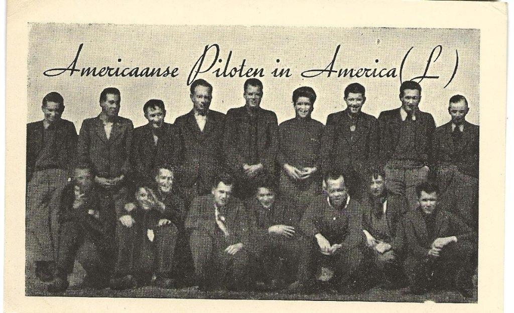 AMERICAANSE PILOTEN  IN AMERICA LIMBURG W.O. 2 br 141, Verzenden, Luchtmacht, Nederland, Foto of Poster