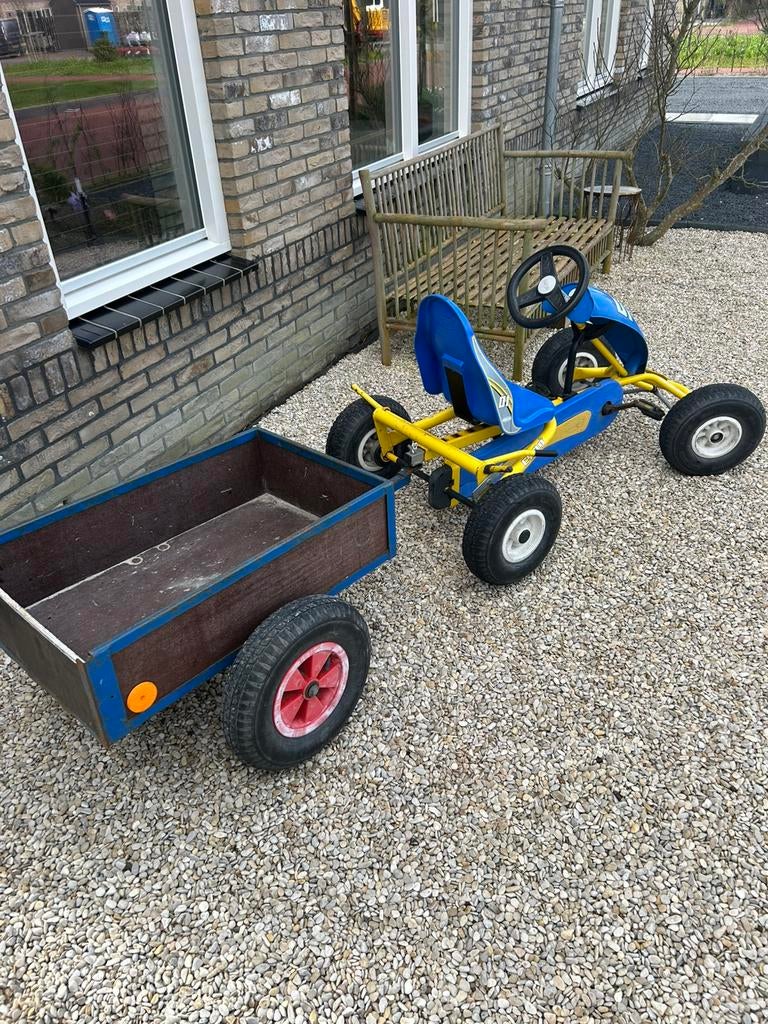 Berg skelter met aanhanger en extra zitje, Ophalen, Zo goed als nieuw, Berg