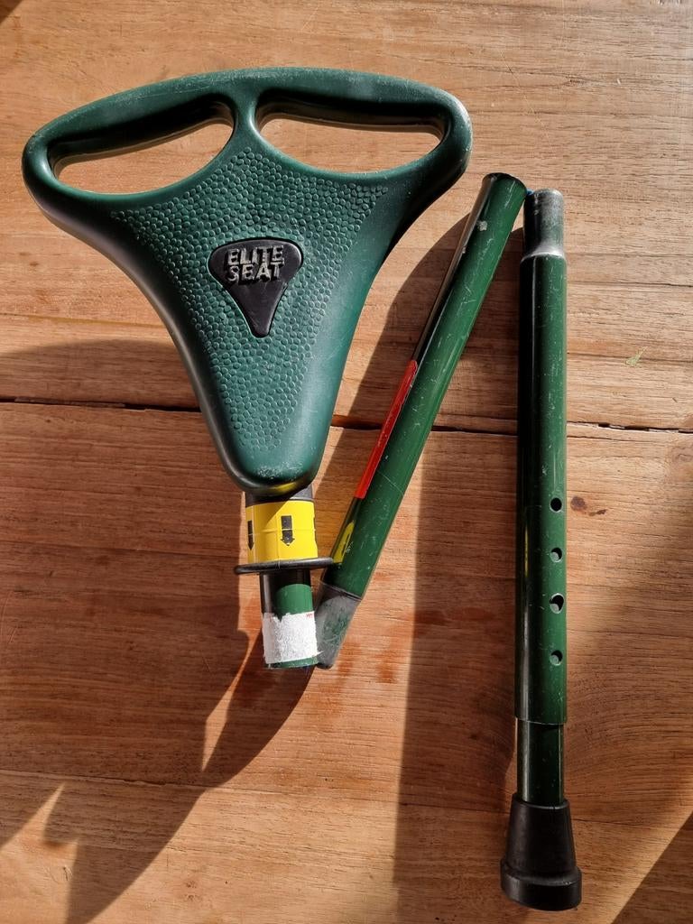 Elite Seat opvouwbare wandelstok met zitje, Ophalen, Verstelbaar