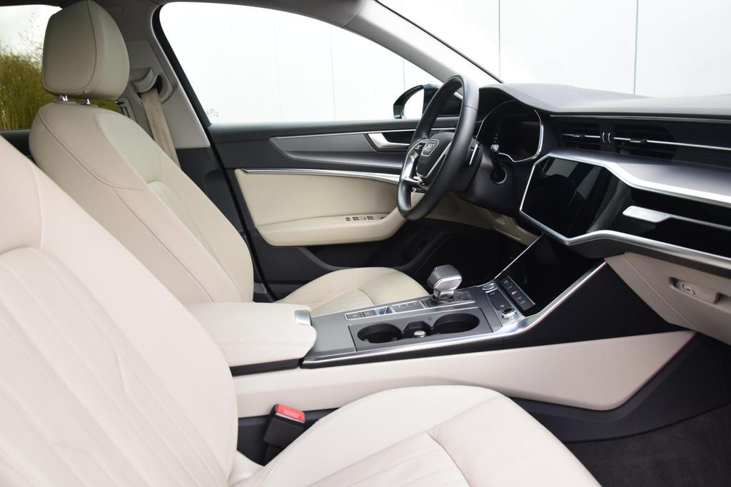 Audi A6 Avant 40 TDI Automaat Pano Led Navi/Dab Leer/Verwarm, Auto's, Gebruikt, 2000 kg, Zwart, Leder