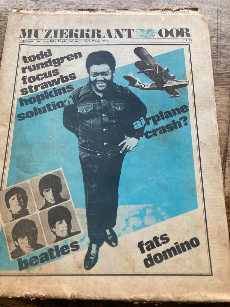 Muziekkrant OOR 1973 SOLUTION Jefferson Airplane FATS DOMINO, Boeken, Tijdschriften en Kranten, Ophalen of Verzenden, Muziek, Film of Tv