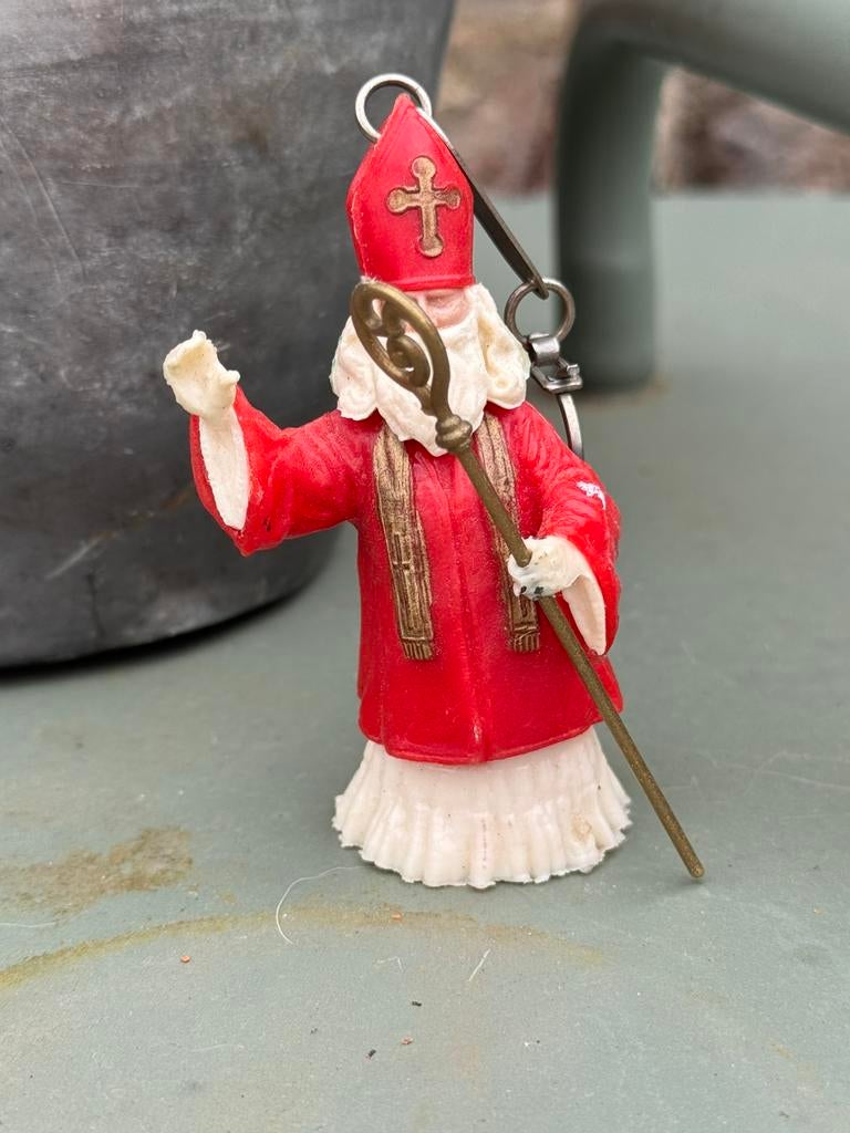 Oude sinterklaas sleutelhanger, Diversen, Sinterklaas, Ophalen of Verzenden, Gebruikt