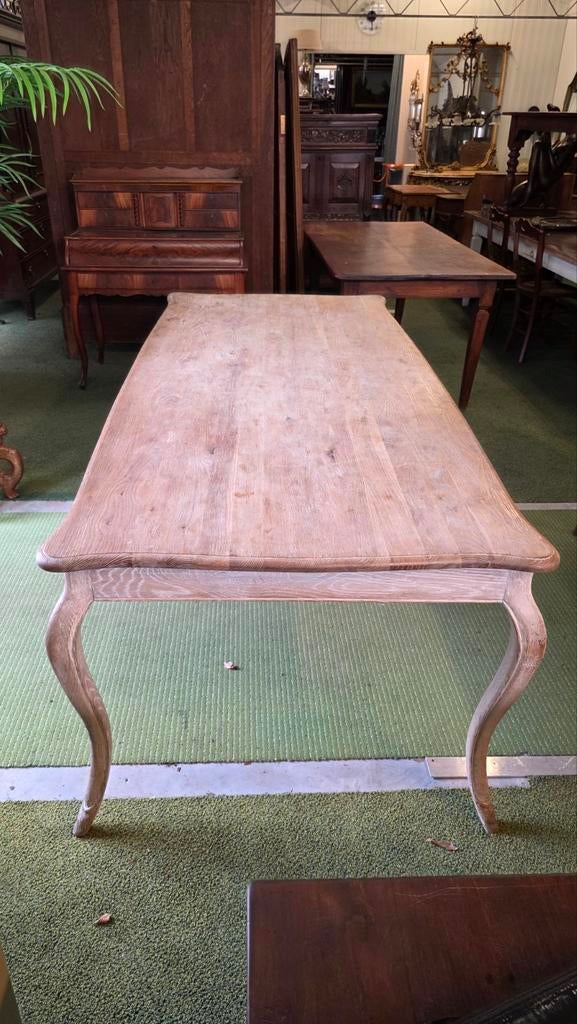 Massief eikenhouten Franse eettafel, Ophalen of Verzenden