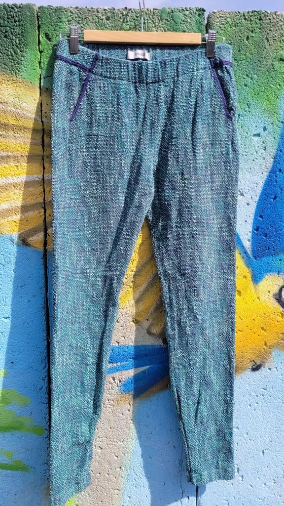 Humanoid wafelstof broekje M, Maat 38/40 (M), Humanoid, Blauw, Ophalen of Verzenden