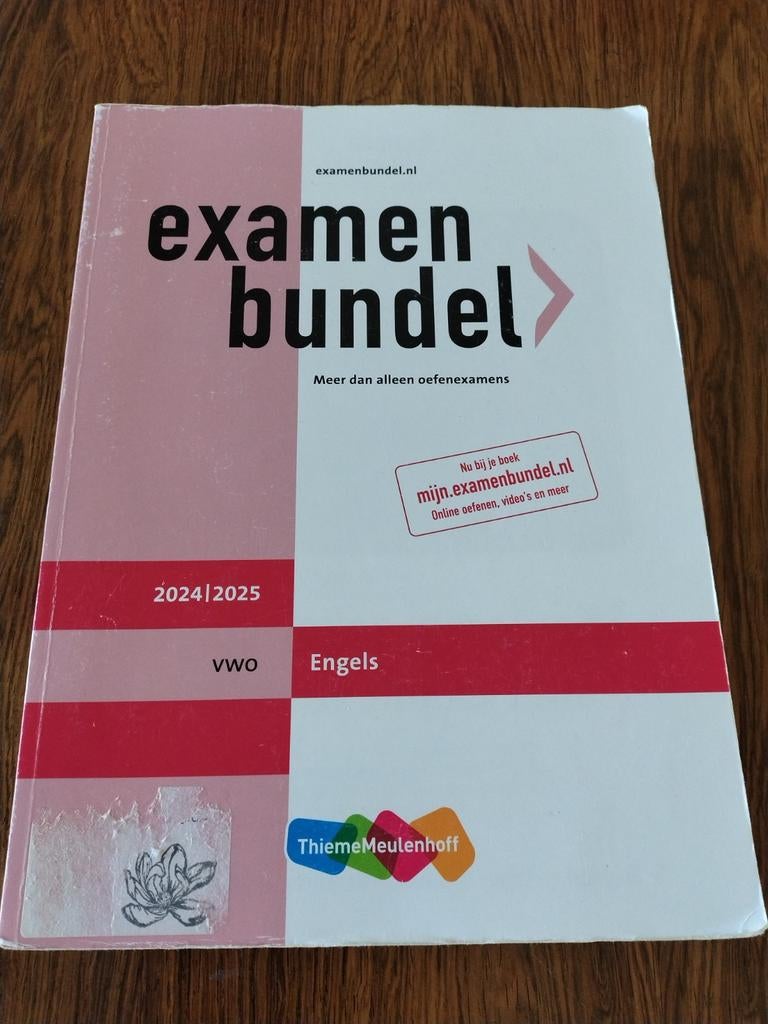 Examenbundel vwo Engels 2024 | 2025, ThiemeMeulenhoff, Ophalen of Verzenden, Alpha, WO