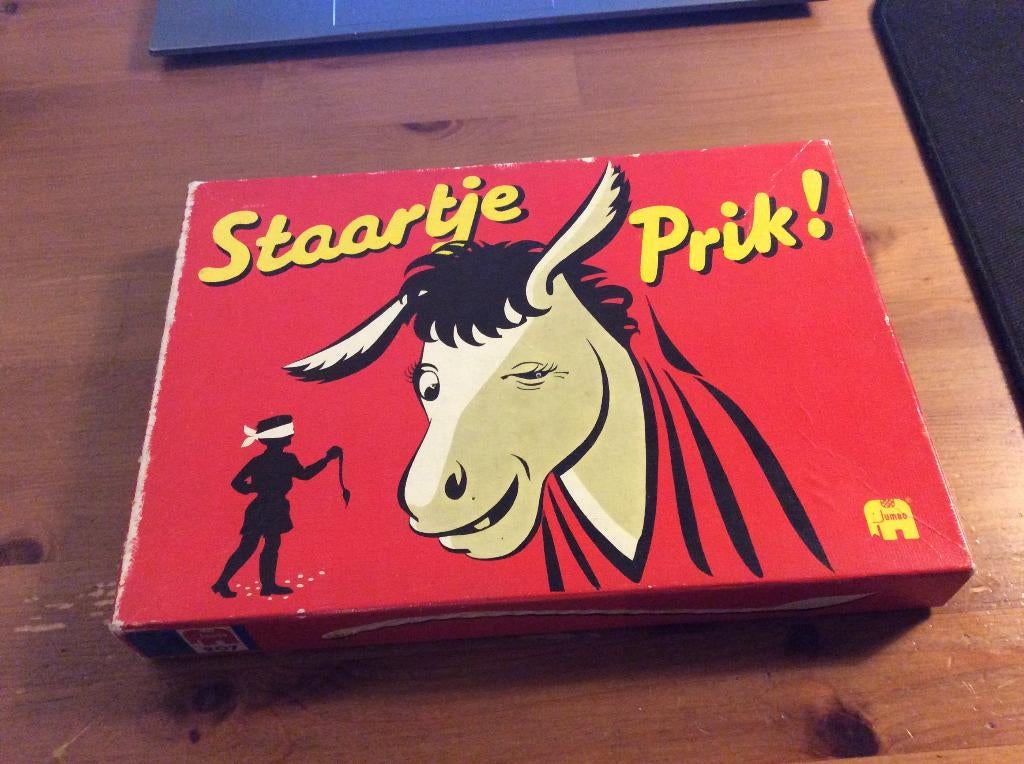 Staartje prik Jumbo. gebruikt vintage Met extra Pluto poster, Hobby en Vrije tijd, Gezelschapsspellen | Overige, Ophalen of Verzenden