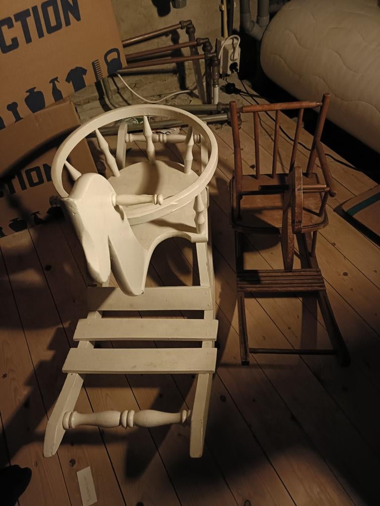 Vintage schommelstoel hobbelpaard voor kind & pop, Ophalen of Verzenden