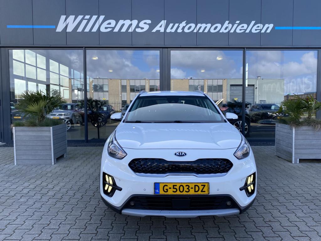Kia Niro 1.6 GDi PHEV DynamicLine App-Connect, Camera & Adap, Gebruikt, Met garantie (alle), Leder en Stof, Wit