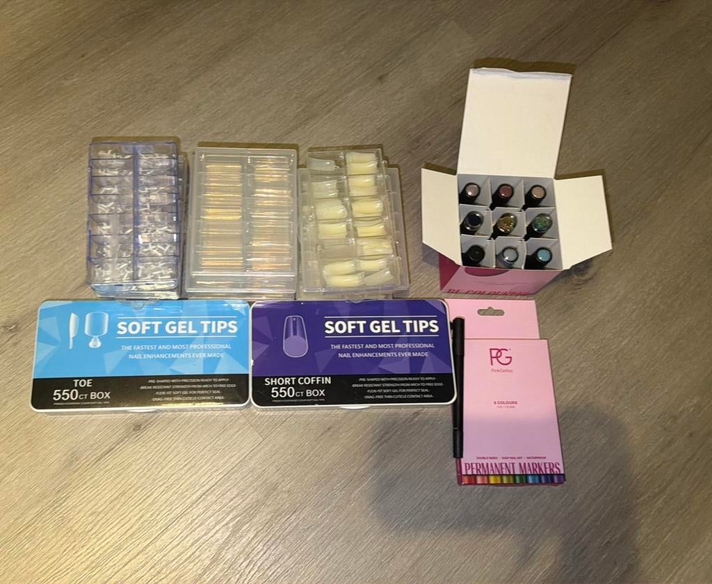 Nagel spullen, Sieraden, Tassen en Uiterlijk, Uiterlijk | Cosmetica en Make-up, Overige kleuren, Verzenden, Zo goed als nieuw