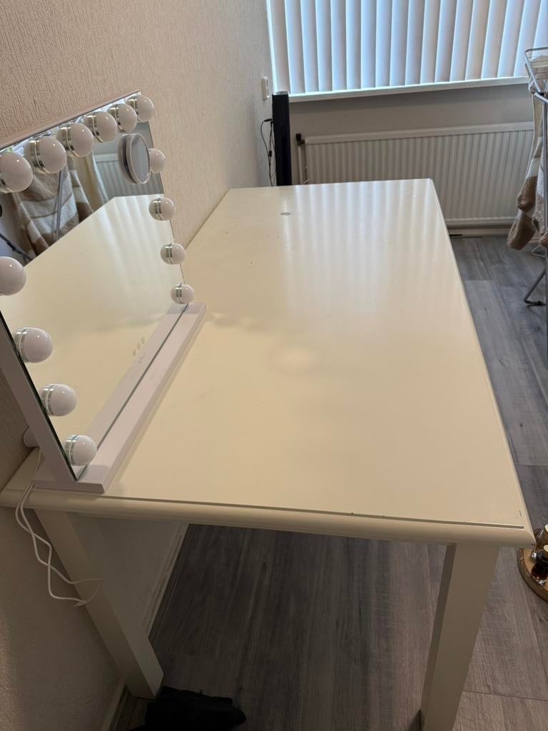 Tafel, Huis en Inrichting, Tafels | Eettafels, Ophalen, Gebruikt, Rechthoekig, 50 tot 100 cm