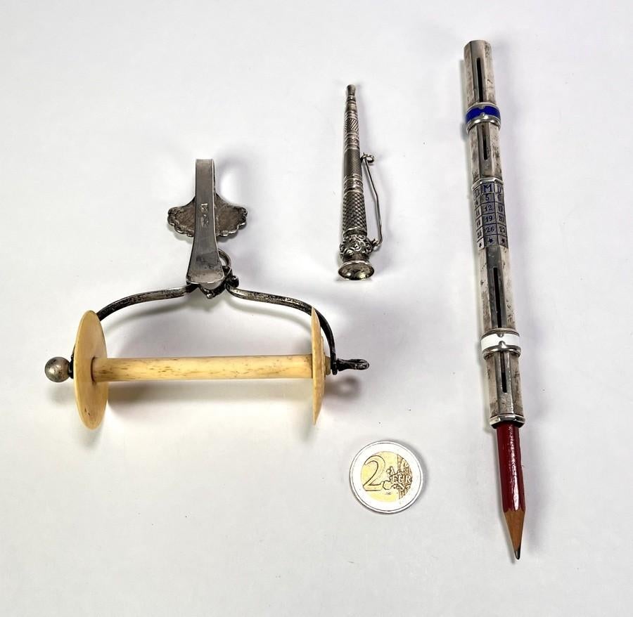 1352. Divers zilver en verzilverde voorwerpen, eind 19e eeuw, Antiek en Kunst, Ophalen of Verzenden, Zilver