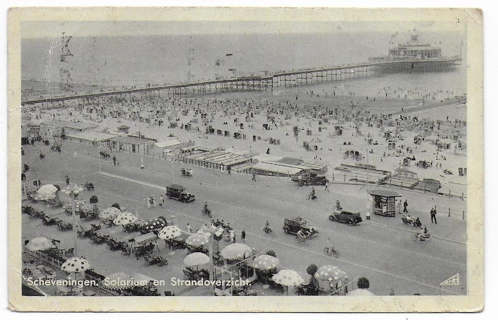 Scheveningen Solarium Ansichtkaart uit 1947 ( B6717), Ophalen of Verzenden, 1940 tot 1960, Gelopen, Zuid-Holland