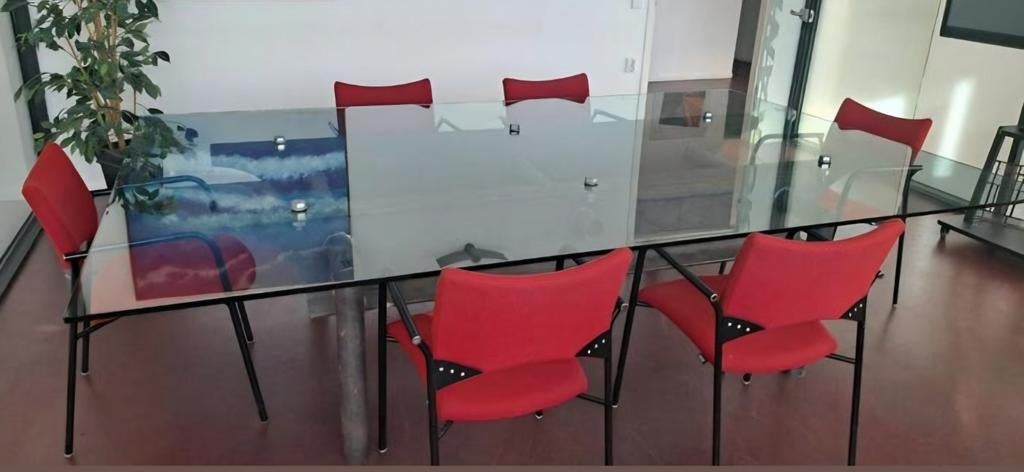 Industriële tafel, Ophalen, Gebruikt, 50 tot 75 cm, 150 tot 200 cm