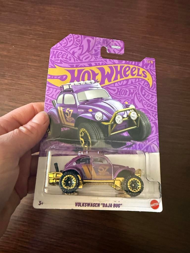 Hot Wheels Volkswagen "Baja Bug" paars, 1:50 of kleiner, Auto, Nieuw, Ophalen
