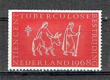 Nederland 1968 Tuberculose bestrijding 10 cent plakker, Postzegels en Munten, Postzegels | Thematische zegels, Verzenden, Postfris