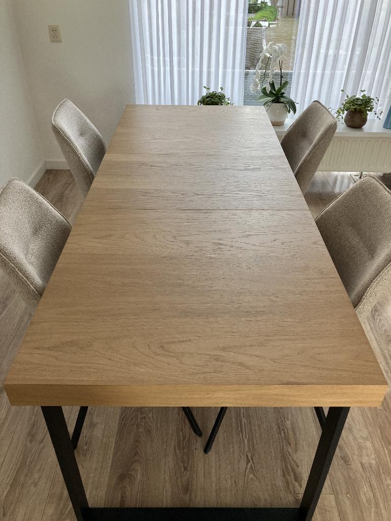 Ikea uitschuifbare tafel, Ophalen, Rond, 50 tot 100 cm, Zo goed als nieuw