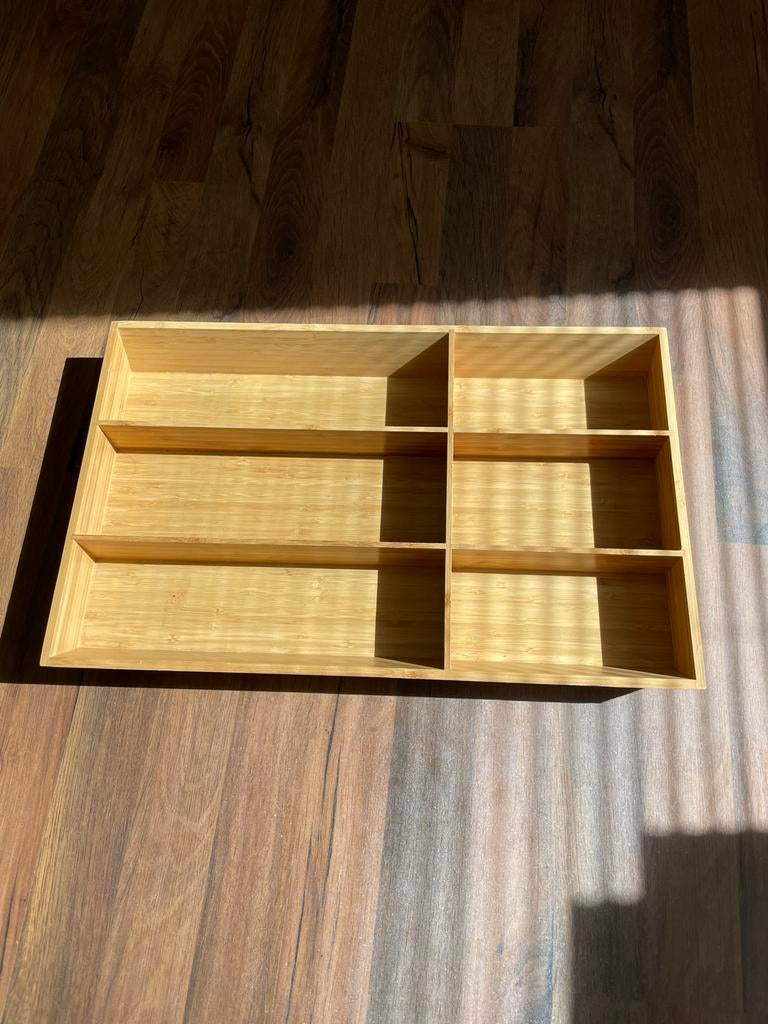 Bamboe bestekbak Ikea, Ophalen of Verzenden, Zo goed als nieuw, Hout