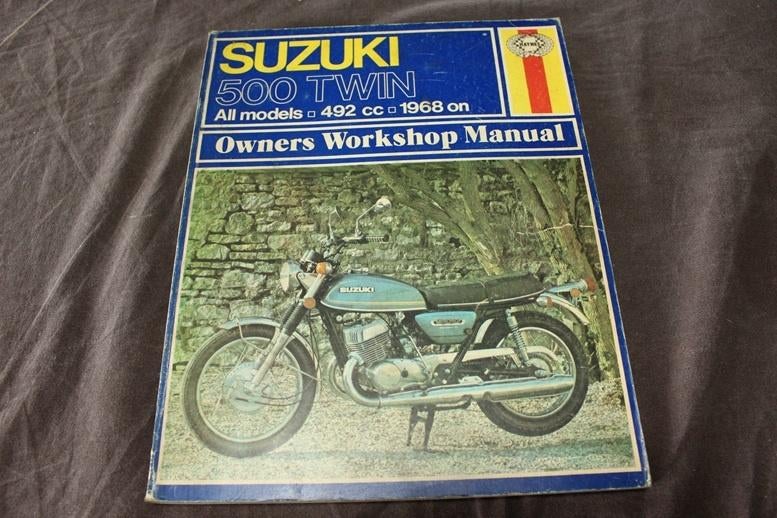 Suzuki 500T twin 1968 onwards werkplaatsboek manual GT500A, Motoren, Handleidingen en Instructieboekjes, Ophalen of Verzenden