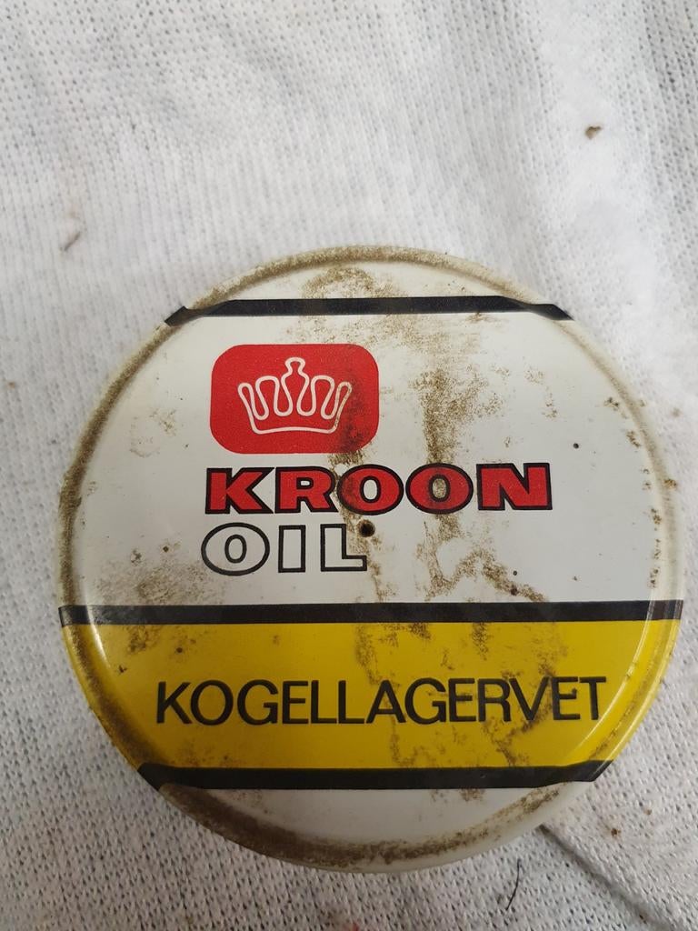 Vintage Kroon Oil Kogellagervet blikje, Verzamelen, Ophalen of Verzenden, Gebruikt, Verpakking