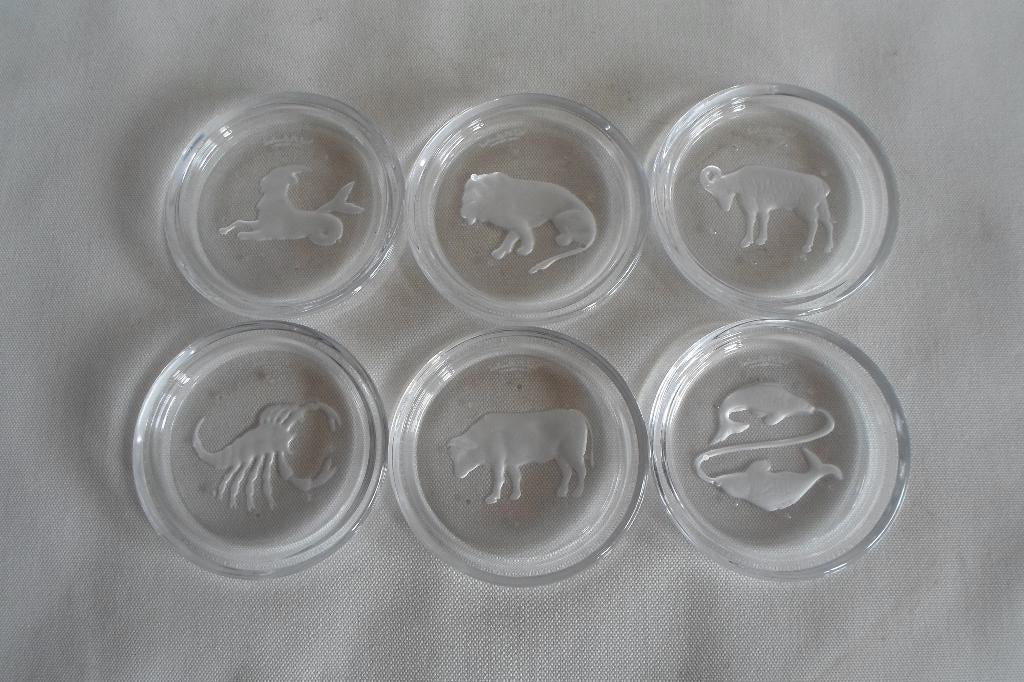 Val St Lambert Onderzetters Sterrenbeelden, Ophalen of Verzenden